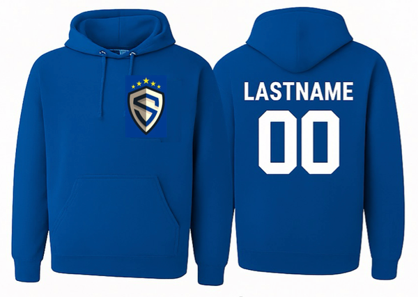Blue Pullover Hoodie Sweatshirt