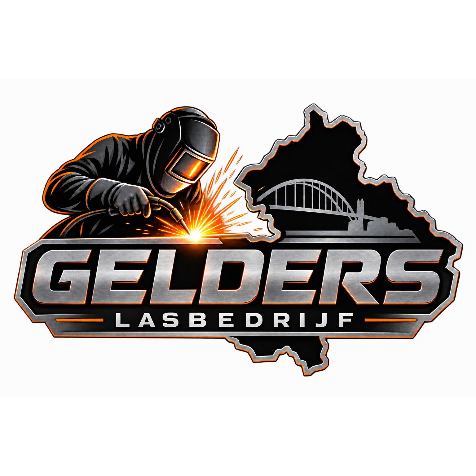 Logo Gelders Lasbedrijf - lasser en pijpfitter door heel Nederland