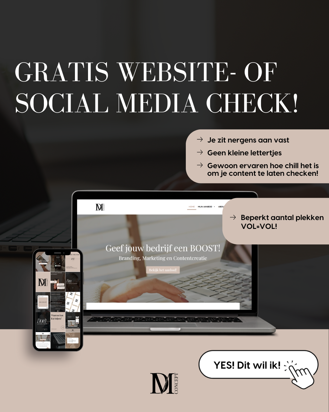Gratis je website of social media laten controleren