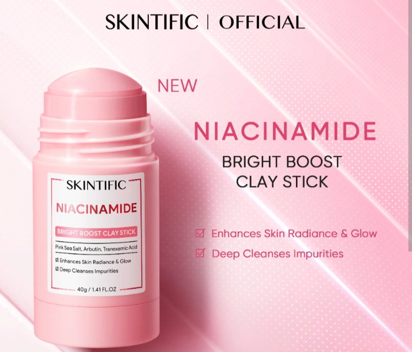 Skintific niacinamide Bright Boost clay stick