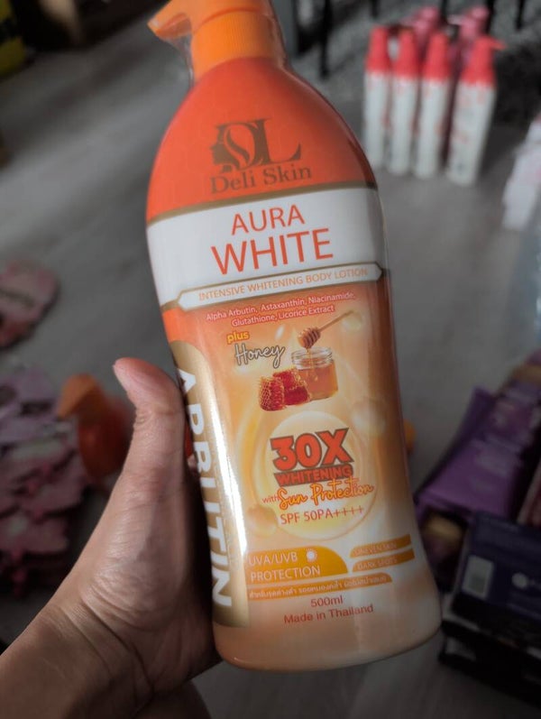 Deli skin AURA WHITE - TRANEXAMIC ACID ARBUTIN LOTION 500 ML