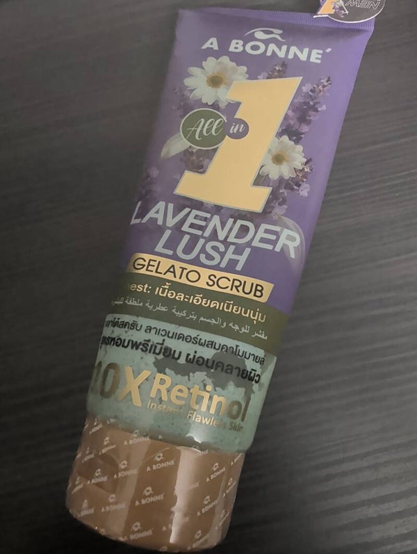 A bonne  LAVENDER LUSH GELATO SCRUB