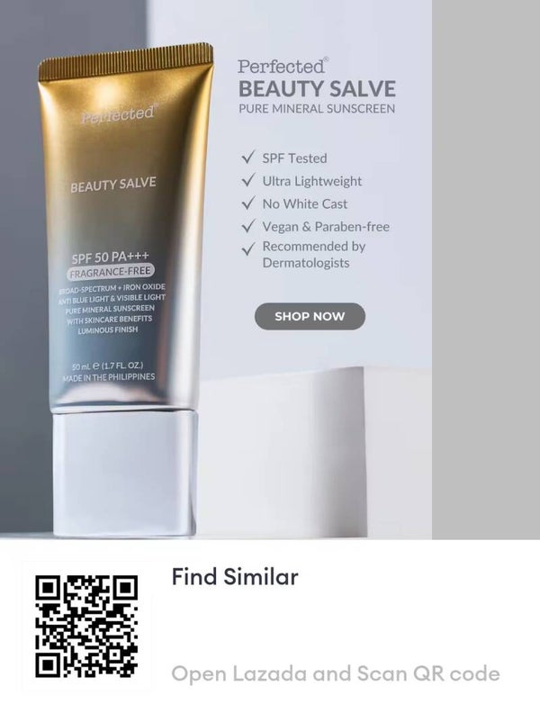 Perfected® Beauty Salve Sunscreen SPF 50 PA++ ORIGINAL for Melasma Hyperpigmentation Acne