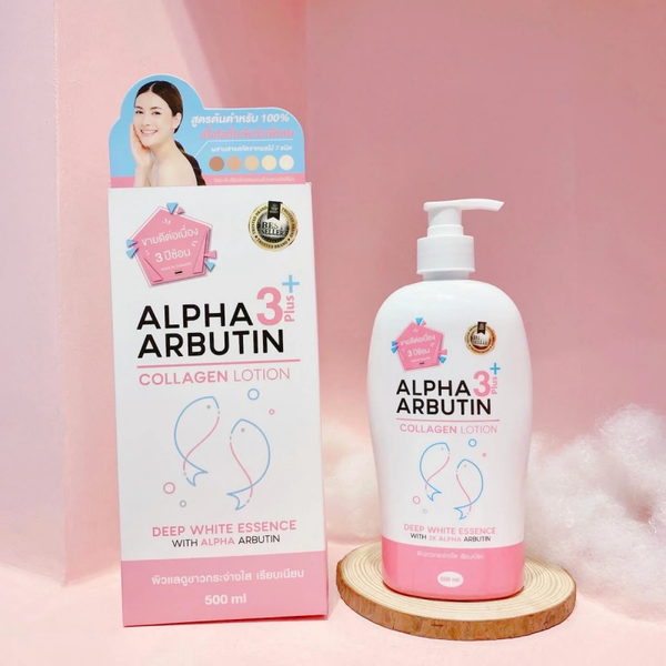 Precious Skin Alpha Arbutin Collagen Lotion 3plus+ 500 ML