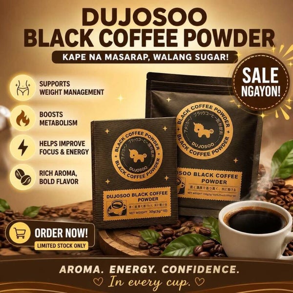 DUJOSOO BLACK COFFEE POWDER 3G X10