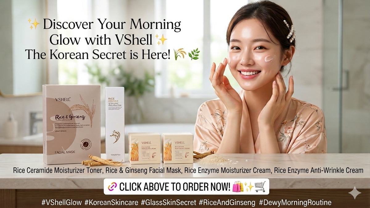 VShell Rice & Ginseng Enzyme Korean Glow Set New | KCA Online Beauty Shop