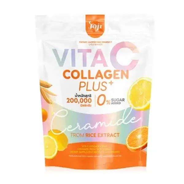 JOJI Secret Young Vita C Collagen + Ceramide Drink Mix - Anti-Aging Beauty Supplement for Radiant Skin | 20g x 10 Sachets