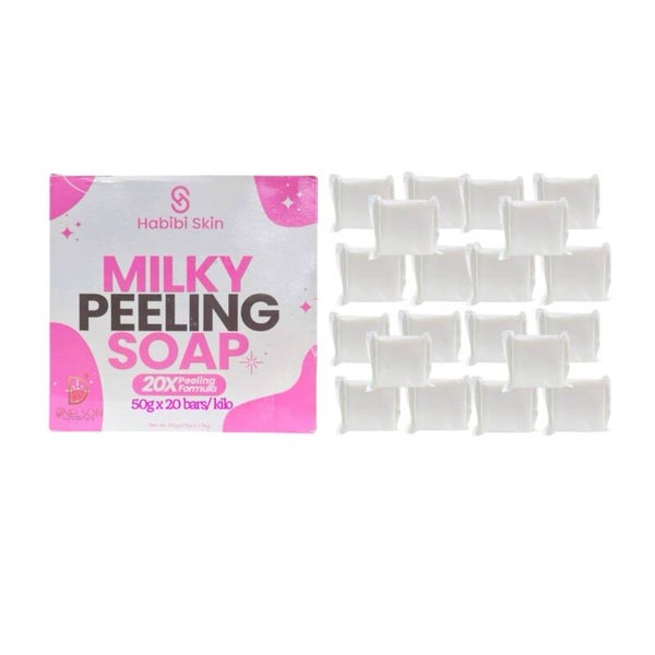 Kilo Pack Habibi Skin Milky Peeling Soap 20x Peeling Formula - 20 Bars x 50g