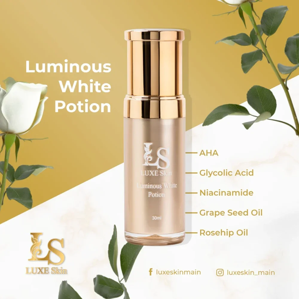 Luxe Skin Luminous White Potion + Luxe skin serum foundation