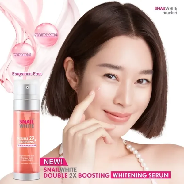 SNAILWHITE Double 2x Boosting whitening Serum Niacinamide+Vitaminc 40 ml