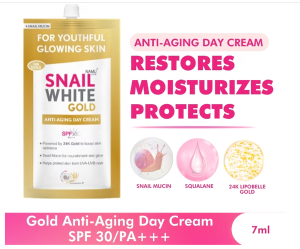 SNAILWHITE Gold Anti-Aging Day Cream SPF 30/PA+++ 7ml