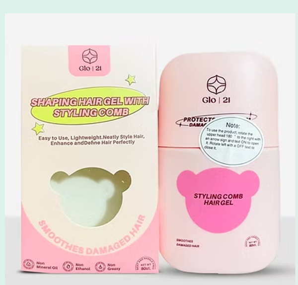Glo 21 Shaping Hair Gel with Styling Comb