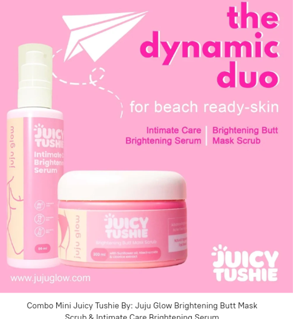 ComboJuicy Tushie Juju Glow Brightening Scrub & Intimate Care Serum