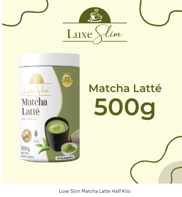 Luxe Slim Matcha Latte Big Jar 500gr