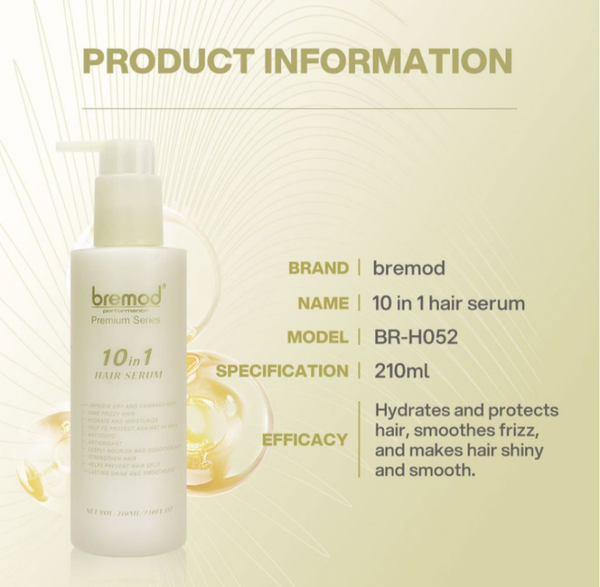 Bremod Performance Premium Series 10 in 1 Hair Cream Serum 210ml