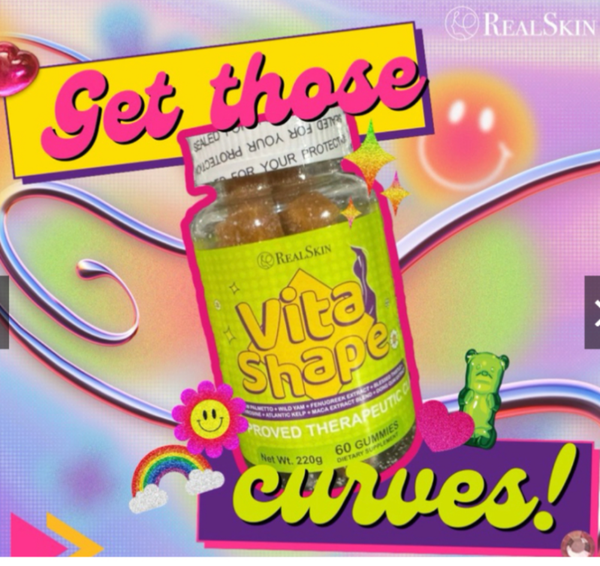 Vita Shape by Real Skin Breast and Butt Enhancer, 60 Chewable Gummies