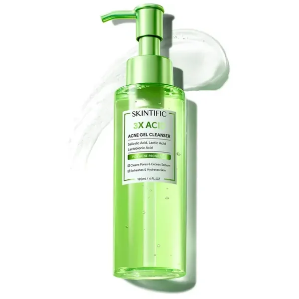 Skintific 3x Acid Acne Gel Cleanser 120 ml