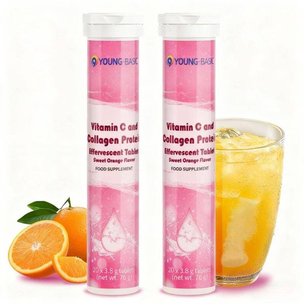 Young Basic Vitamin C and Collagen Protein 20 tabs