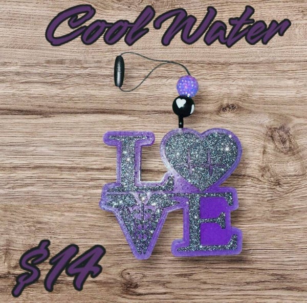 Love Nurse Car Freshie Hand-painted