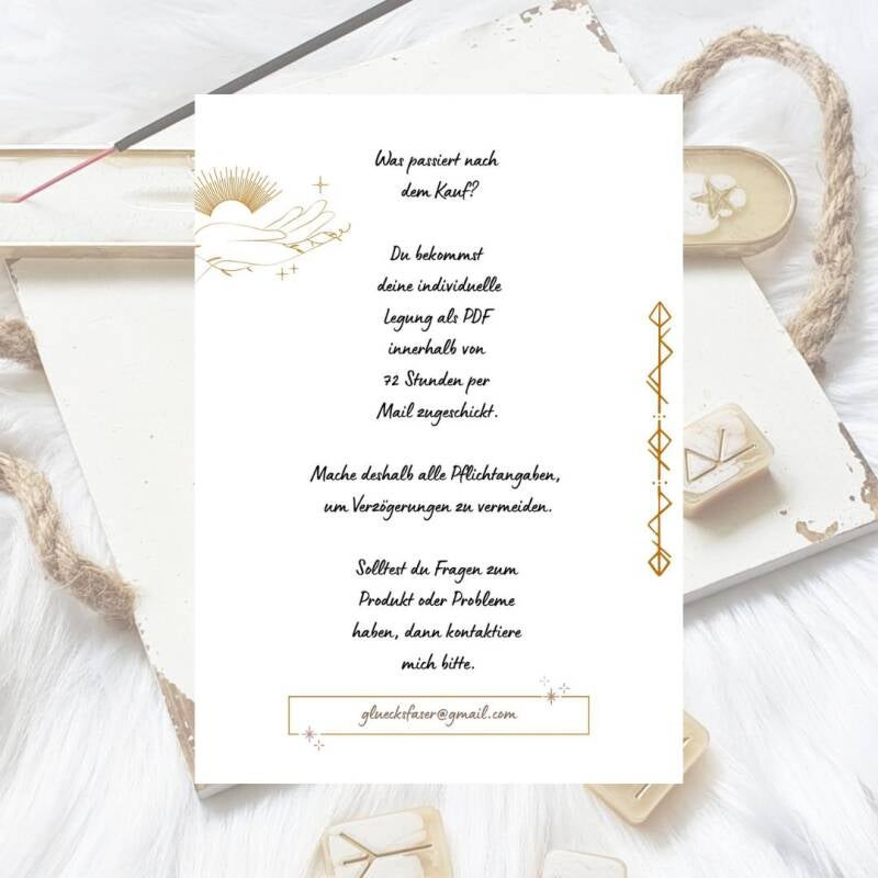 Digitale Jahreslegung 2026 - 12 Monate - in deutscher Sprache