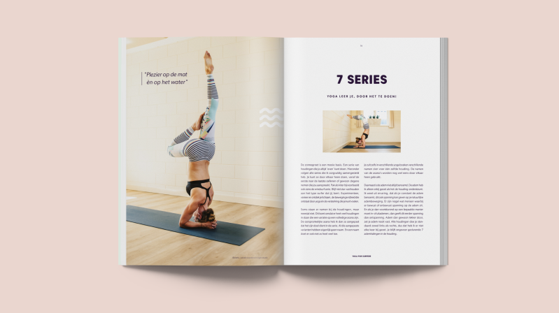 Yoga For Surfers spread hoofdstuk 7series