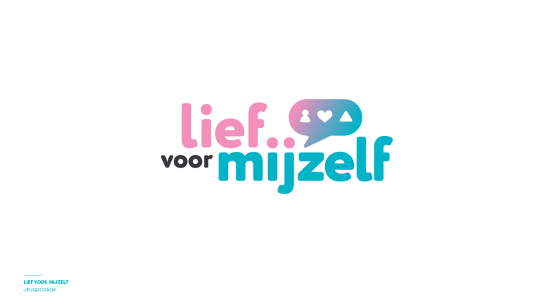 Logofolio, een greep uit de logo's en corporate identities voor diverse bedrijven, hier zie je het logo van Lief voor mijzelf, een jeugdcoach