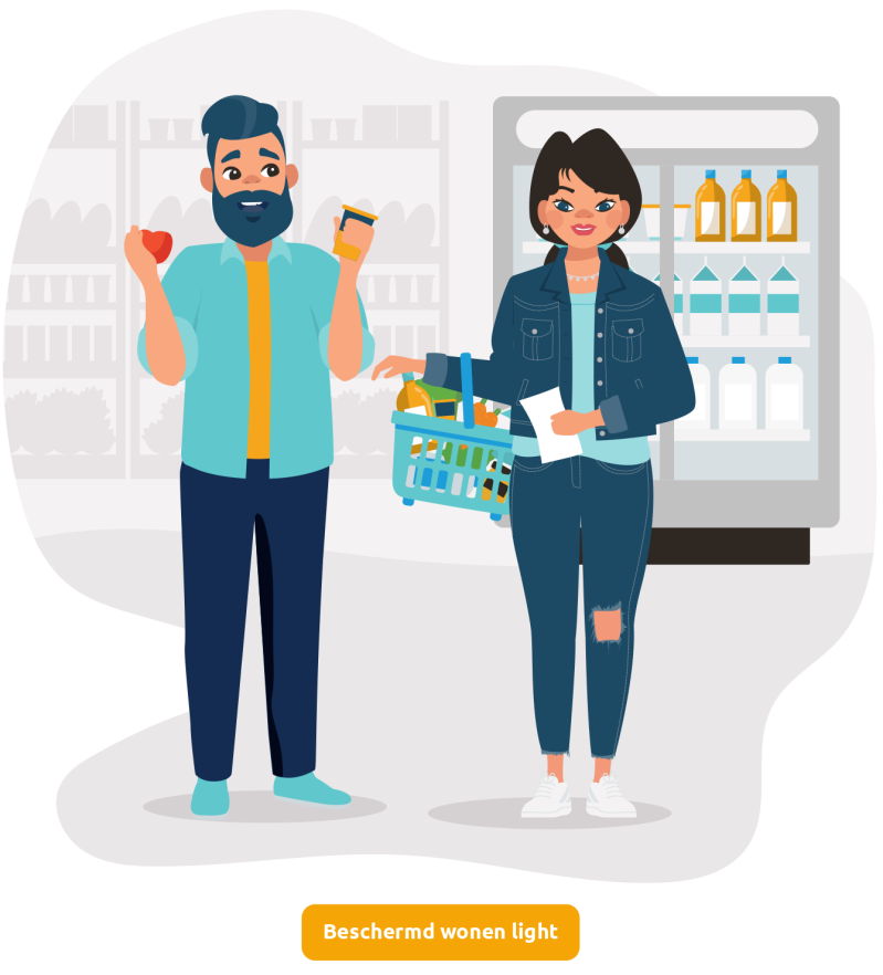 portfolio Prodeba website subdiensten illustratie beschermd wonen light