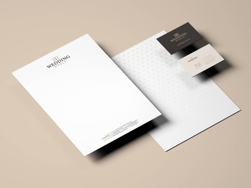Wedding World store - huisstijl, visitekaartjes en briefpapier