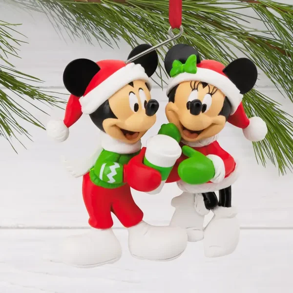 Disney Festive Mickey & Minnie Ornament – Collectable