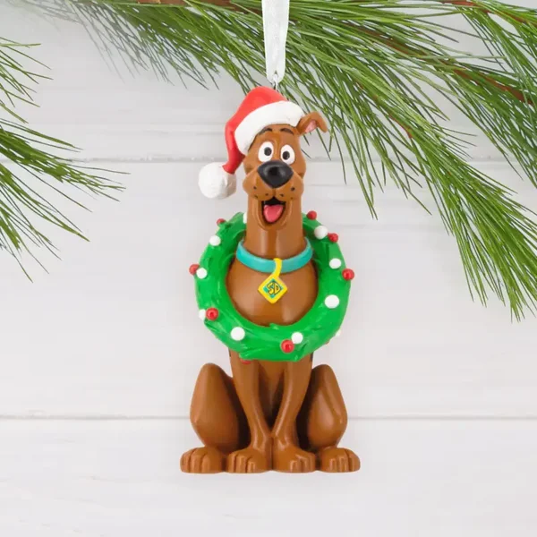 Scooby-Doo Hanging Ornament – Wreath & Santa Hat