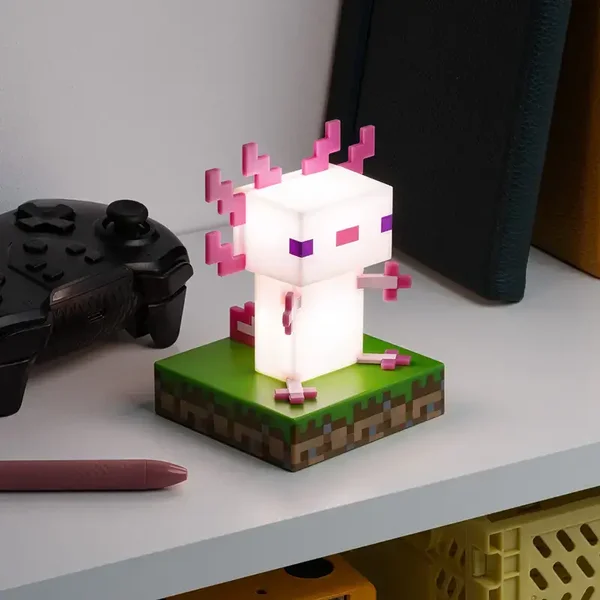Minecraft Axolotl Icon Light | Gaming Gift & Collectible