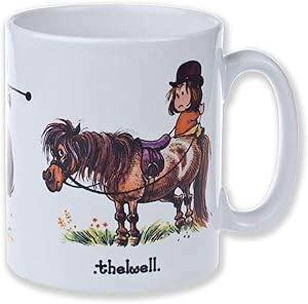 THELWELL PONY MUG - SITTING POSITION