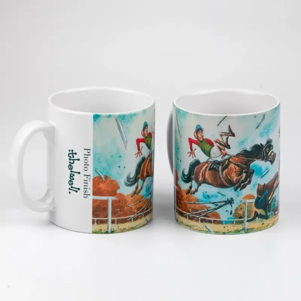 Horse Racing Mug by Thelwell. Photo Finish