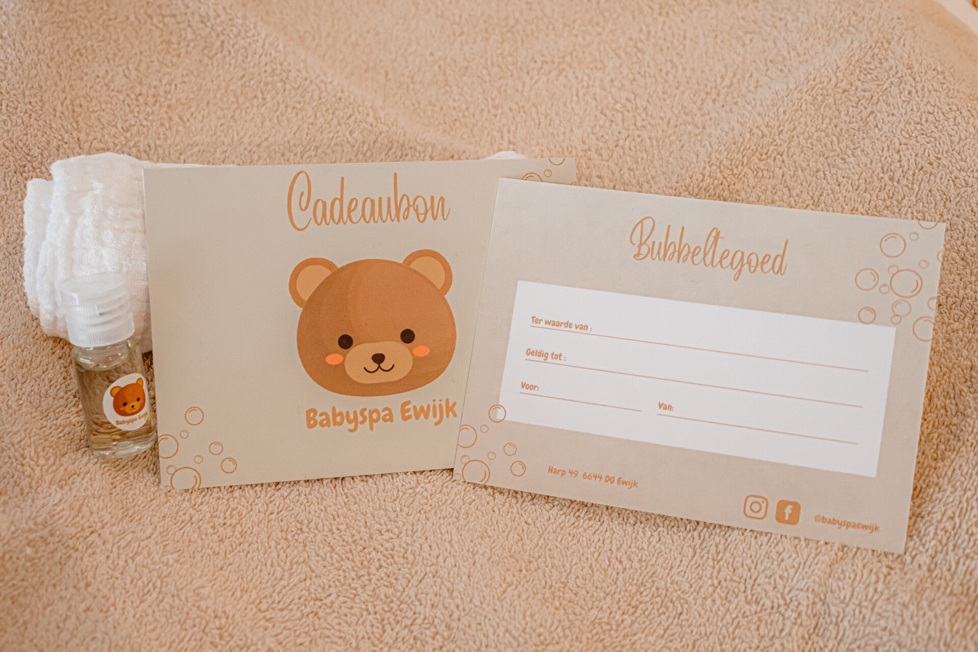 cadeaubon babyspa ewijk kraamcadeau floaten