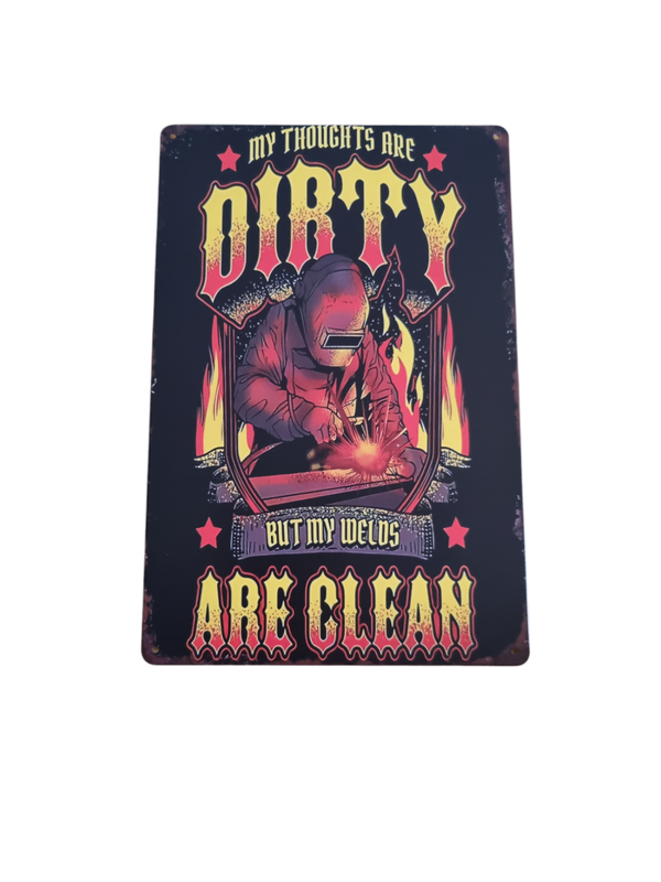 Metalen Wandbord - dirty