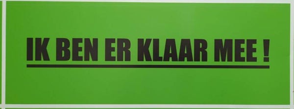 Groen, raamsticker zelfklevend vinyl