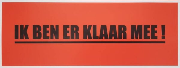 Oranje, Sticker zelfklevend vinyl