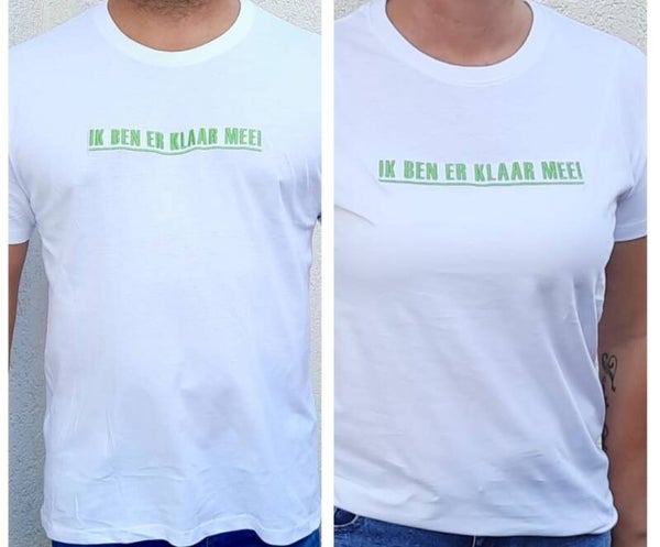 Wit, T-Shirt Unisex