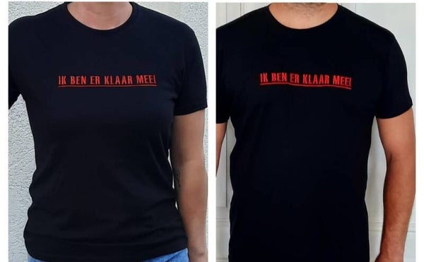 Zwart , T-Shirt Unisex