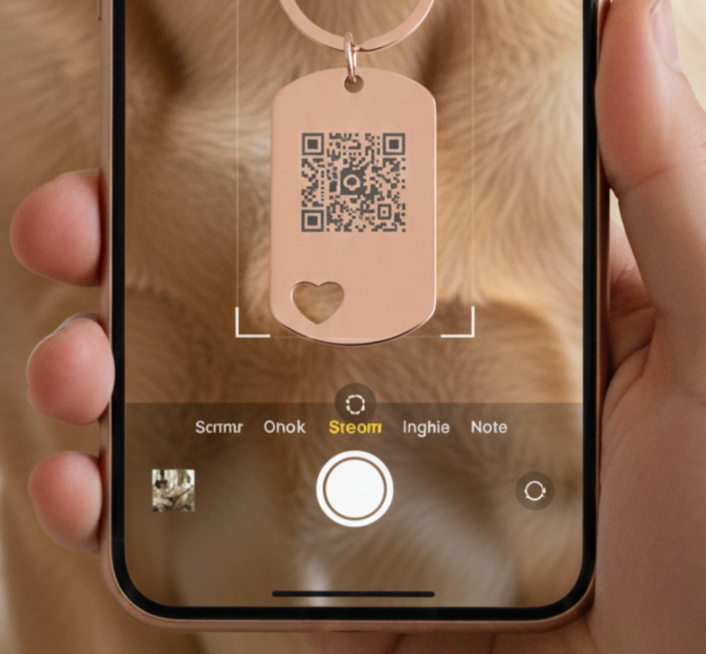 médaillon QR pour chien
