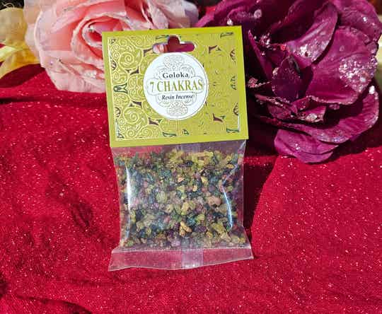 Goloka 7 Chakras incense resin