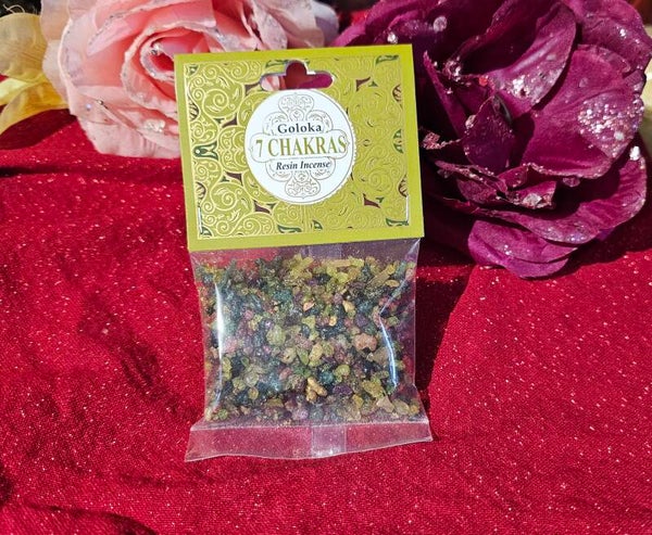 Goloka 7 Chakras incense resin