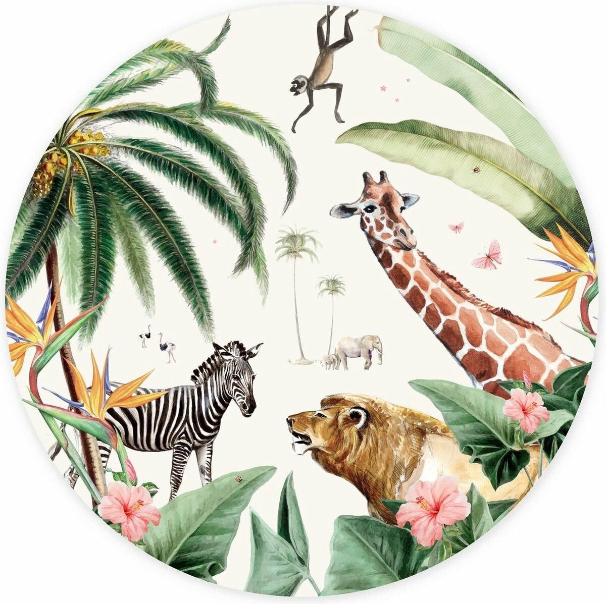 Creative Lab Amsterdam Behangcirkel - Sanny and Charlie - ⌀ 142,5 cm