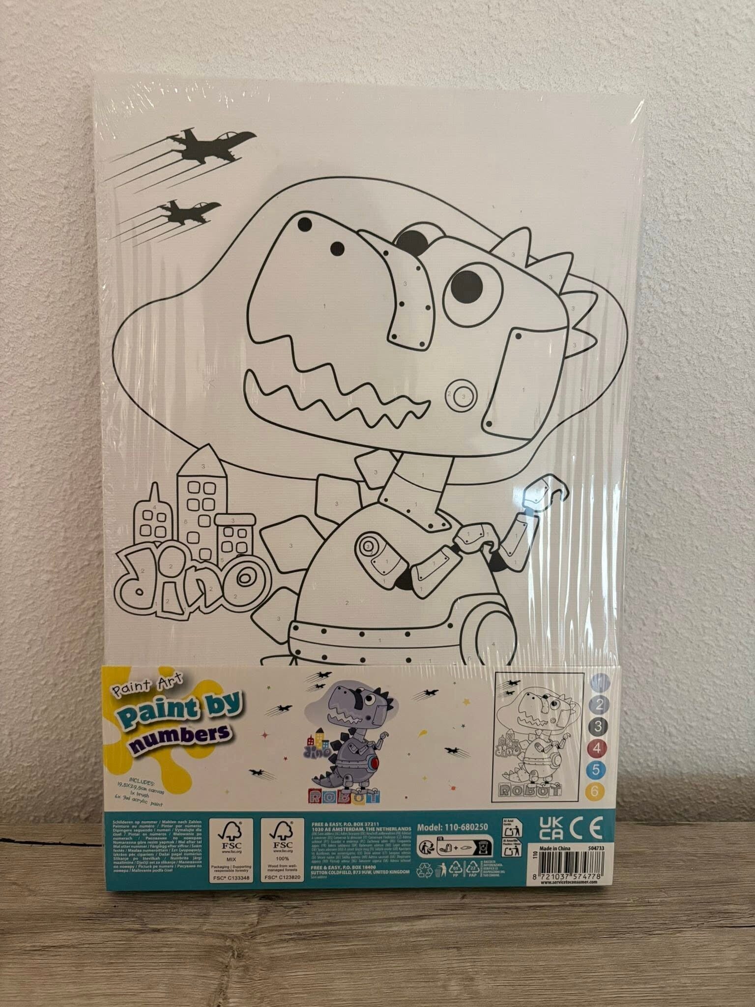 Schilderen op nummer Robot DINO