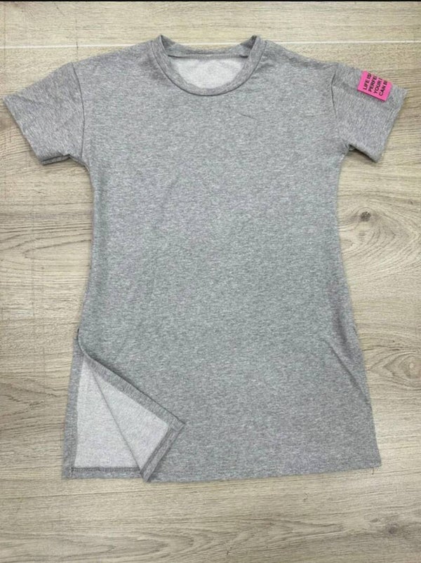 Label jurk - Grijs