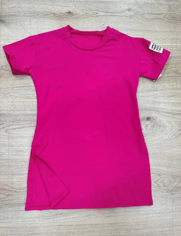 Label jurk - Roze