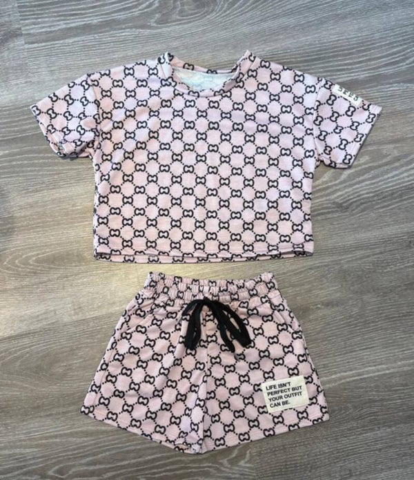 Comfy short Gucci Look - Roze