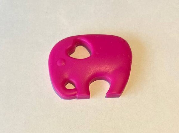 Bijtring Olifant - Donker Roze