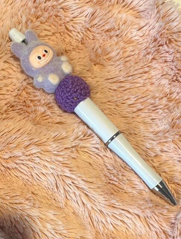 Wit / Paarse pen