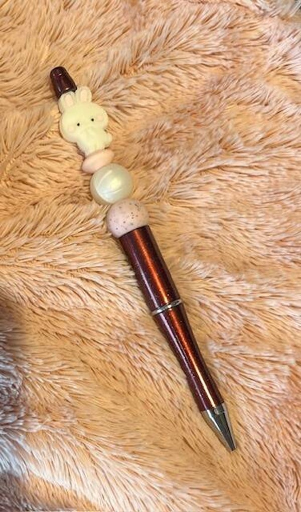 Bruin / Roze pen